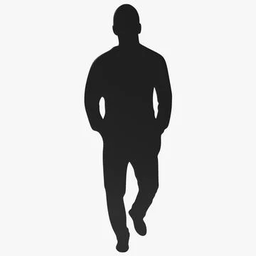 Man Silhouette 2 ~ 3D Model ~ Download #91479376 | Pond5