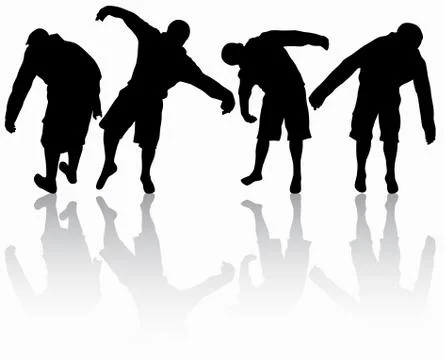 Man silhouette Stock Illustration
