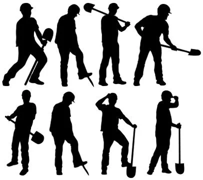 Man silhouette Stock Illustration