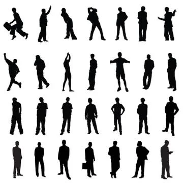 Man silhouette Stock-Illustration