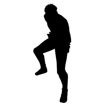 Man silhouette Stock Illustration