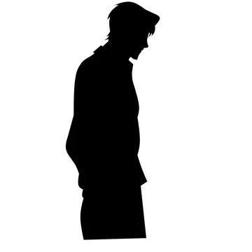 Man silhouette Stock Illustration