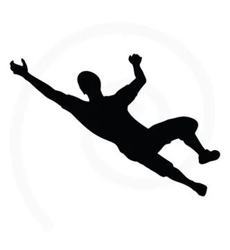 Man silhouette isolated on white background Stock Illustration