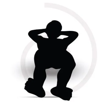 Man silhouette on sofa Stock Illustration