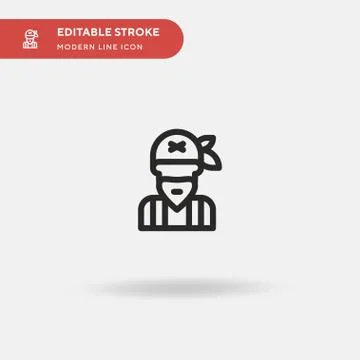 Man Simple vector icon. Illustration symbol design template for web mobile UI Illustrazione stock