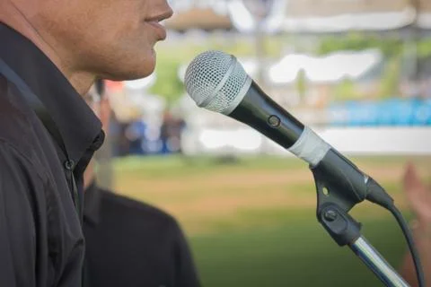 Man singing Stock Photos