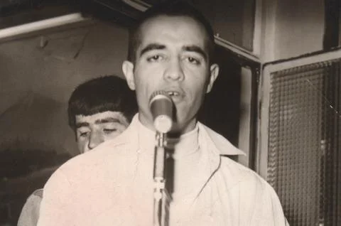 A man singing Stock Photos
