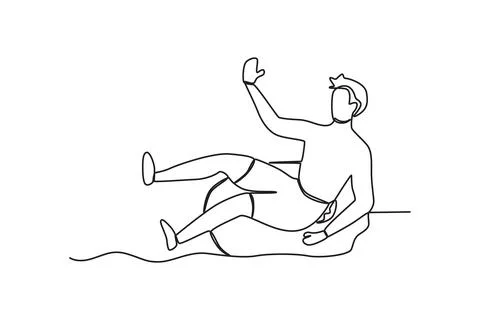 A man sits on a swimming float Illustrazione stock