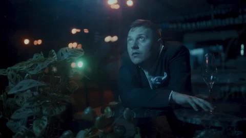 Man sitting alone and thinking about life 스톡 동영상 258328518