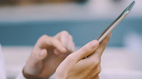 Man sitting in cafe Stock Footage 97097341