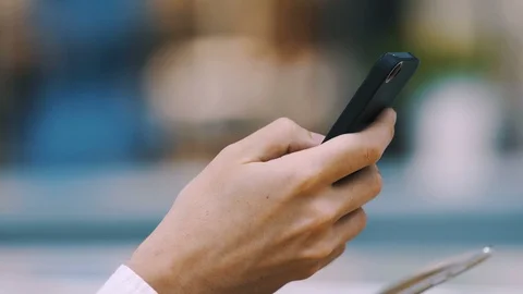 Man sitting in cafe Stock Footage 97098097