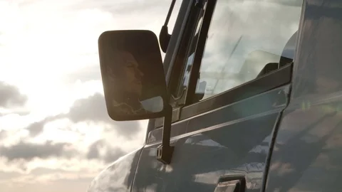 Man sitting in a car Video stock 71568544