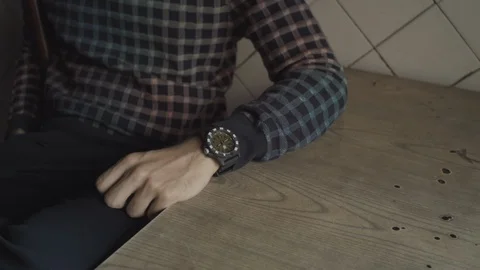 A man sitting in a chinese restaurant Stock Footage 129493352