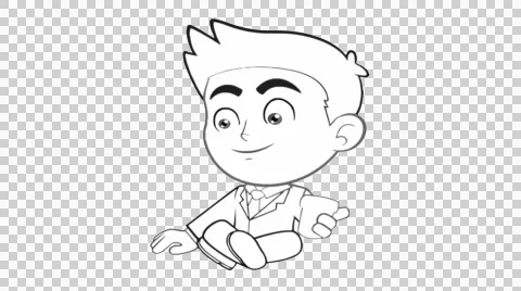 Man is sitting with cup in hand Stock Footage 43780501