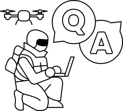 A man is sitting on the ground and using a laptop Stock Illustration
