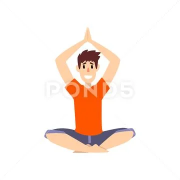 Premium Photo | Cheerful woman doing yoga in crescent lunge pose with raised  arms while balancing on mat in room