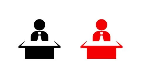 Man sitting at the table icon stock vector illustration flat design 스톡 일러스트