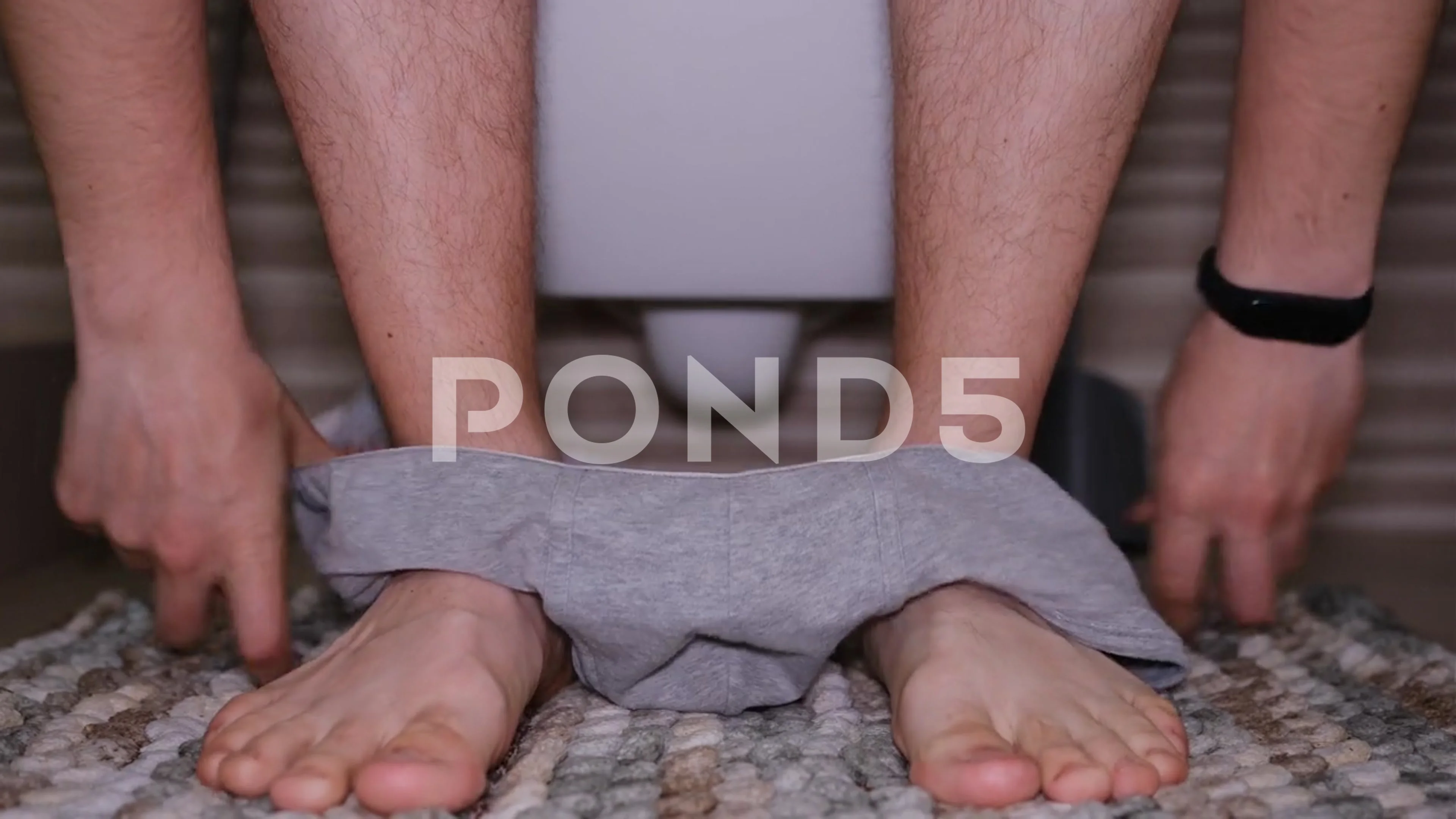 Man Sitting Toilet Diarrhea Concept Hairy Legs Man Grey Underwear Stock  Video Footage by ©Vladys_Creator #567273104