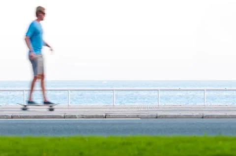 Man on skateboard. Stock Photos