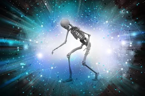 Man Skelton Stock Illustration