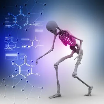Man Skelton Illustrazione stock