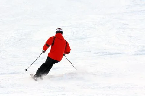 Man skiing Stock Photos