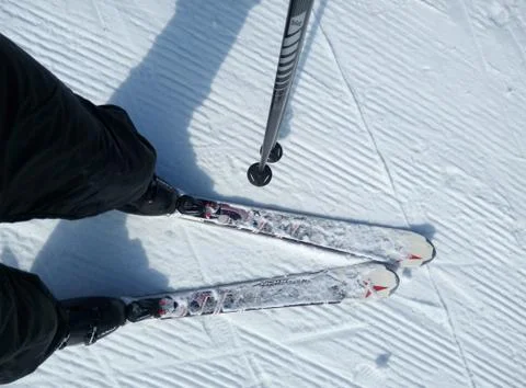 Man is skiing 写真素材