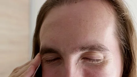 Man skin care routine Stock Footage 222781151