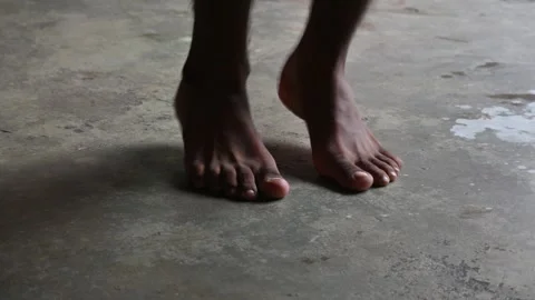 A man is Skipping. Stock Footage 317681495