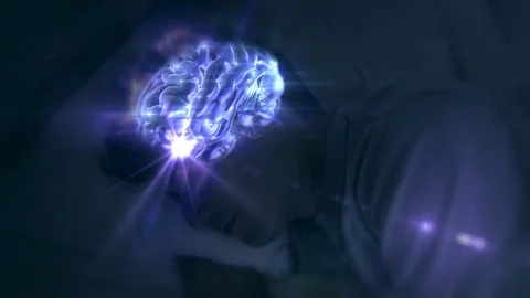 Man Sleeping Brain Wiring Sleeping Brain Vidéo 74387488