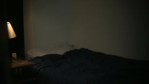 A Man sleeping having nightmares. Video stock 99609422