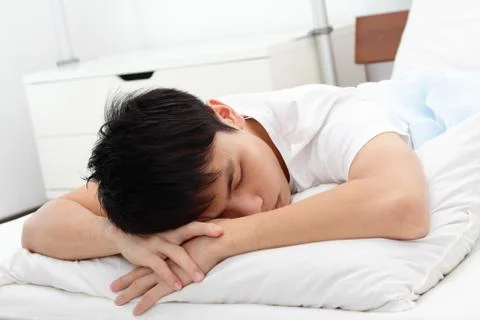 Man sleeping Stock Photos