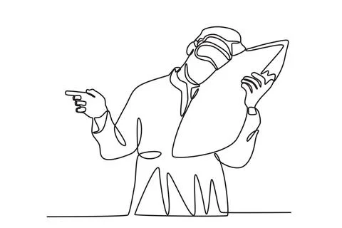 A man sleeping while pointing at his friend Stock Illustration