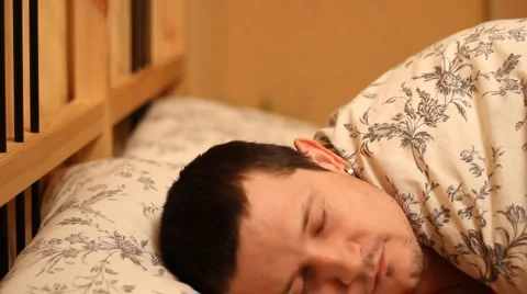 Man sleeps Stock Footage 2151384