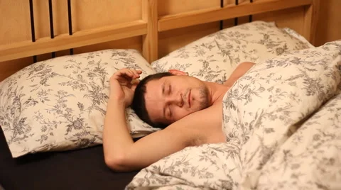 Man sleeps Stock Footage 2152068