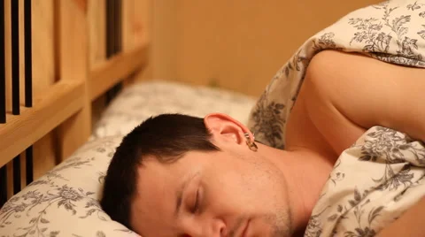 Man sleeps Stock Footage 2152994