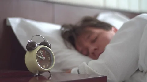 The man slept through work, became upset and continued to sleep Stock Footage 72254752