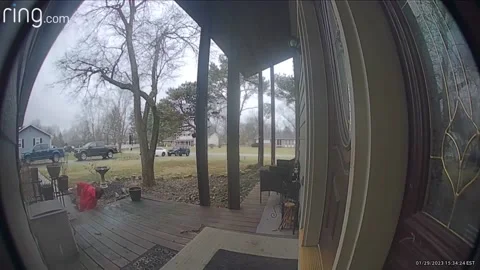 Man Slips on Step and Lands Hard on His Back, Columbus, Ohio, USA - 29 Jan 2023 Stock Footage 234222514