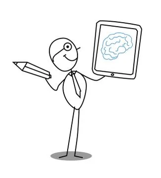 Man smart Presentation Stock Illustration