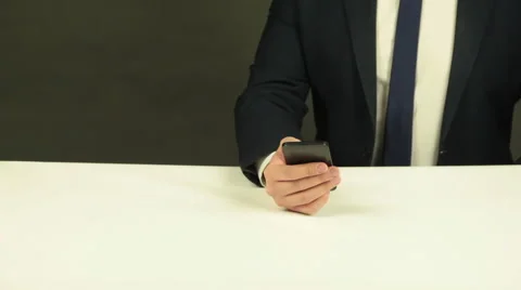 A Man With a Smartphone Stock Footage 62332225