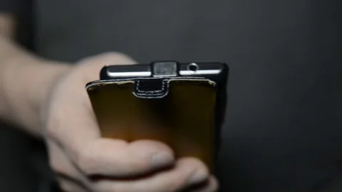 Man with smartphone Video stock 70211250