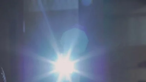 Man smeared his hands with talc Stock Footage 77195476