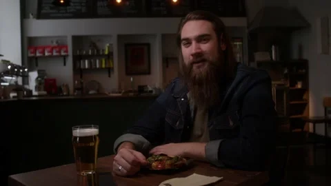 A man smiles at the camera Stock Footage 223881876