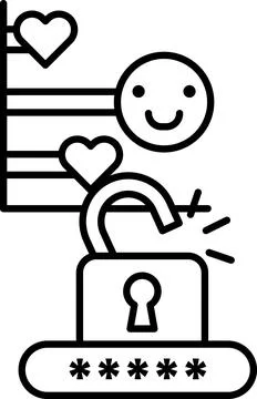 A man is smiling and holding a key in his hand Stock Illustration