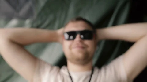 Man smiling to the camera Stock Footage 78022573