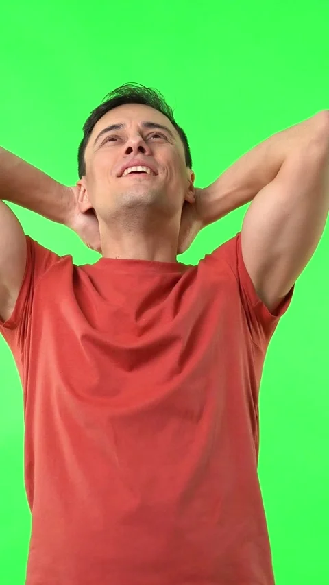 Man smiling at camera super happy and radiant Stock-Footage 240593945