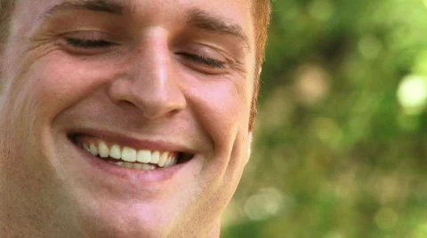 Man Smiling Stock Footage