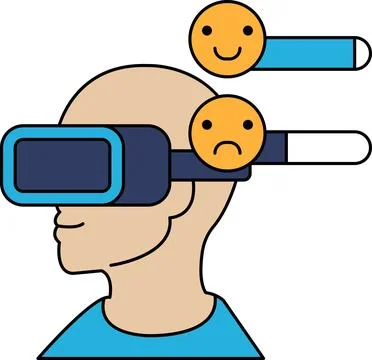 The man is smiling Stock Illustration