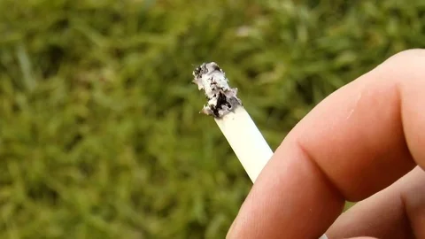 Man smokes a cigarette Stock Footage 78310870