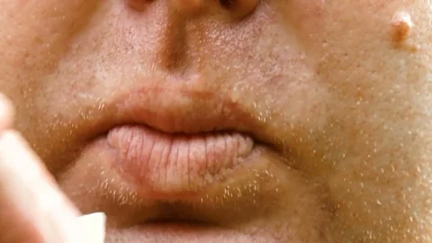Man smokes a cigarette Stock Footage 78310873